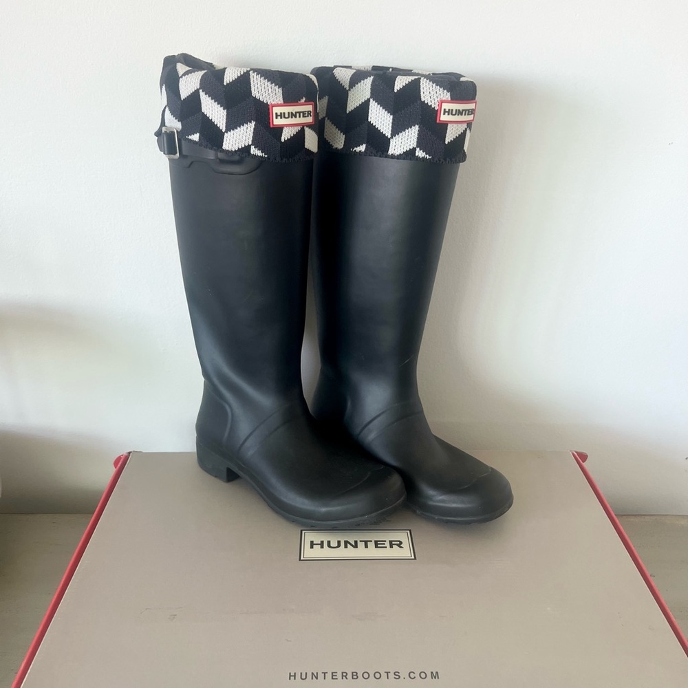 Hunter Orig Tall Boot With Boot Socks - image 1